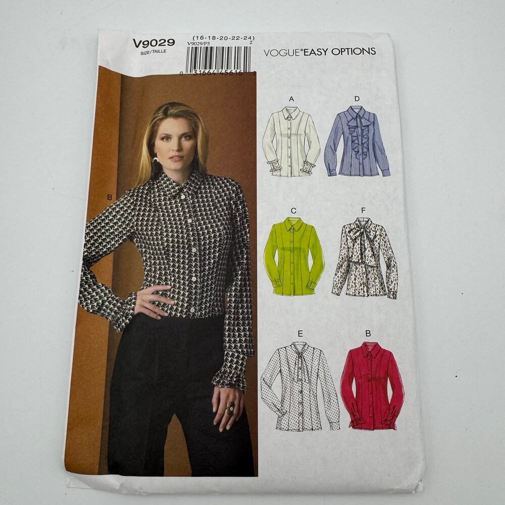 Vintage 1988 Vogue Ralph Lauren UNCUT Sewing Pattern 2136 Pants, Skirt  6, 8, 10